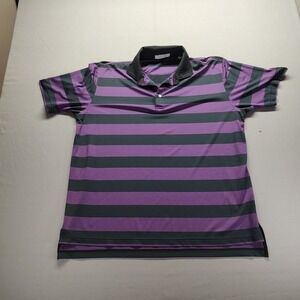 Private Estate Men's Polo Shirt‎ Purple And Black Size Large